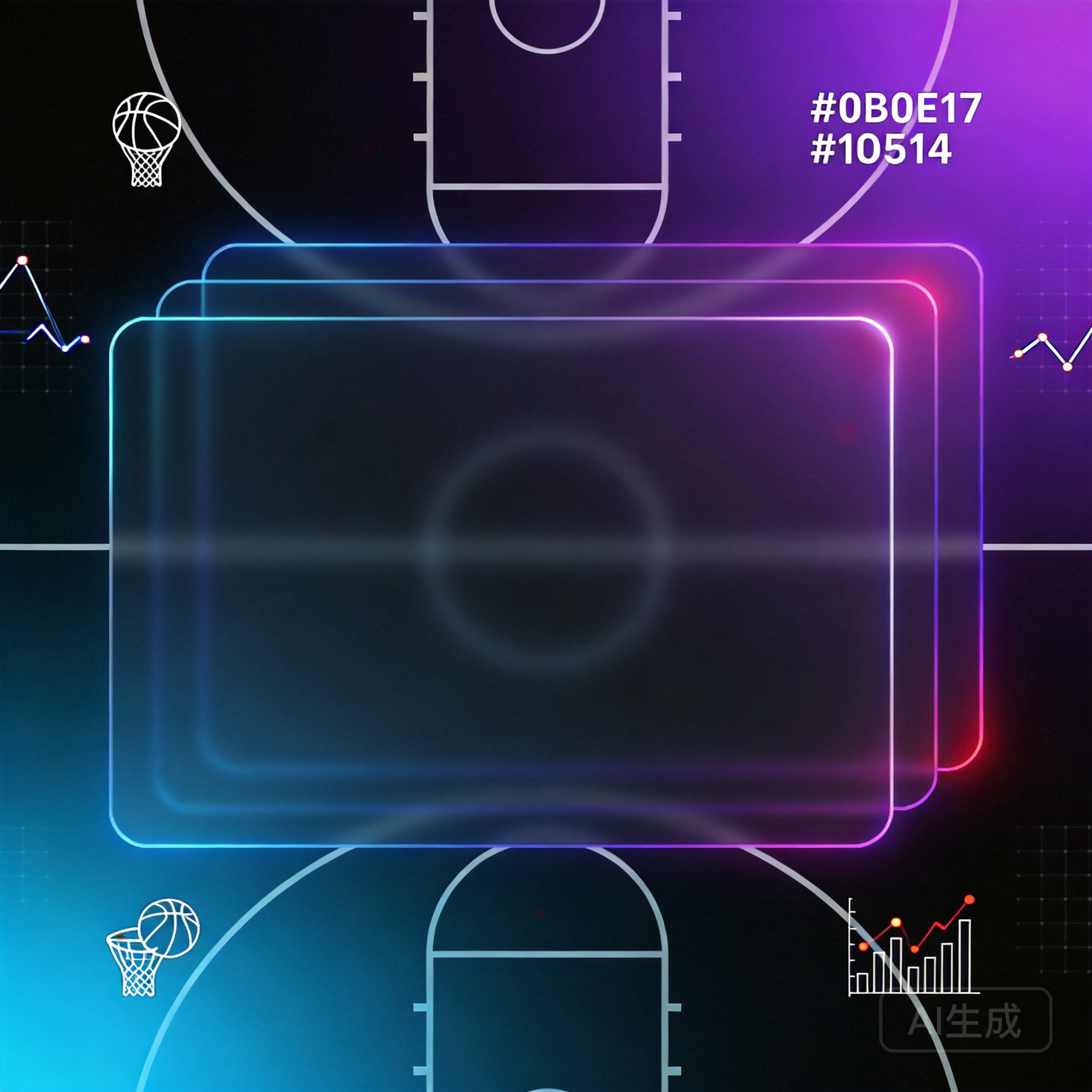 NBA飞速直播主题插画